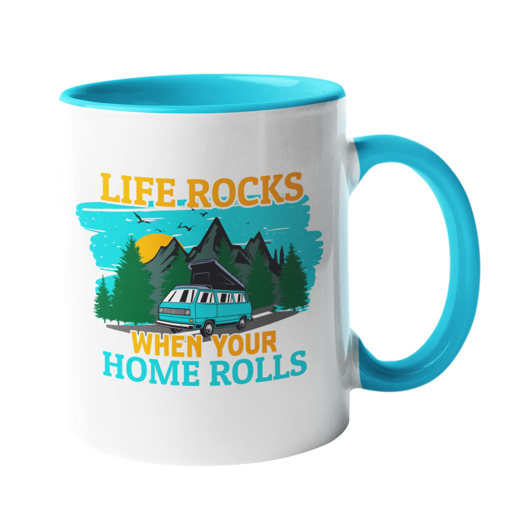 Camping-Tasse "Life Rocks" Handmade-Lifestyle