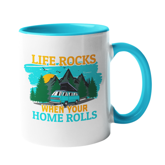 Camping-Tasse "Life Rocks" Handmade-Lifestyle