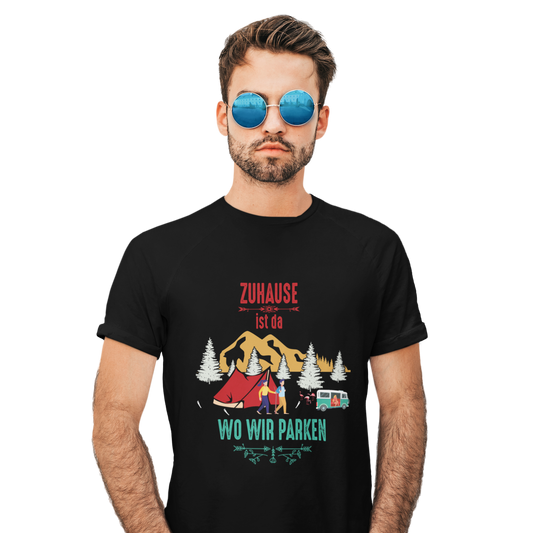 Camping T-Shirt "Zuhause ist da wo wir parken" Handmade-Lifestyle