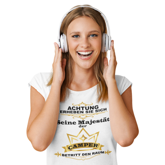 Camping T-Shirt "Seine Majestät der Camper" Handmade-Lifestyle