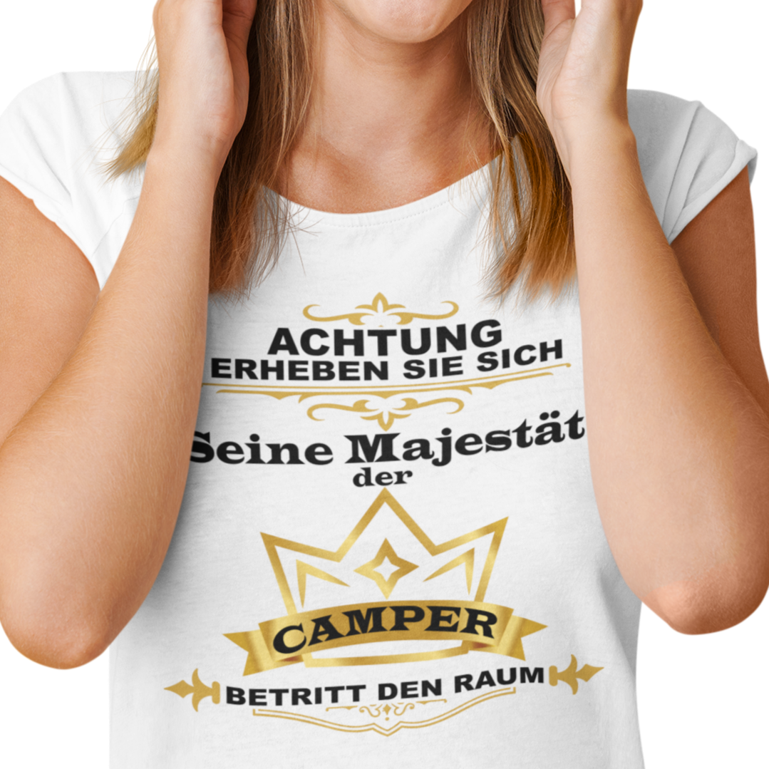Camping T-Shirt "Seine Majestät der Camper" Handmade-Lifestyle