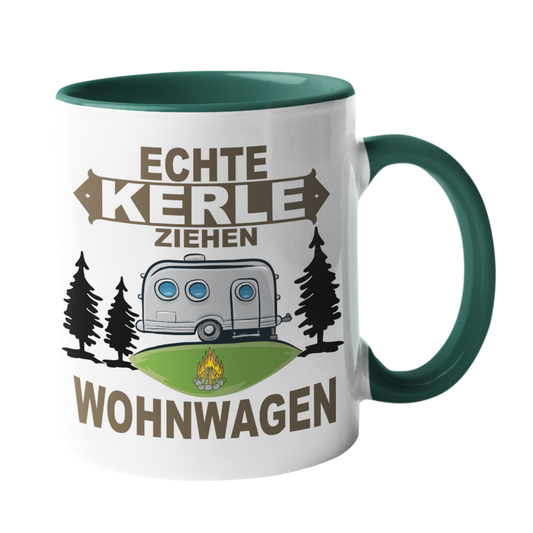 Camping-Tasse "Echte Kerle ziehen Wohnwagen" Handmade-Lifestyle
