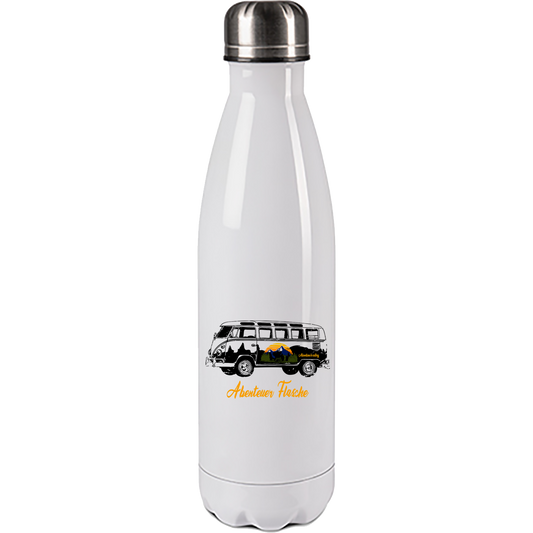 Edelstahl Trinkflasche "Abenteuer Flasche" 500ml Handmade-Lifestyle