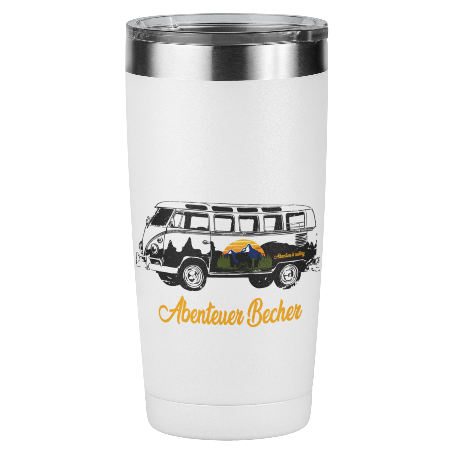 Edelstahl Trinkbecher "Abenteuer Becher" 420 ml Handmade-Lifestyle