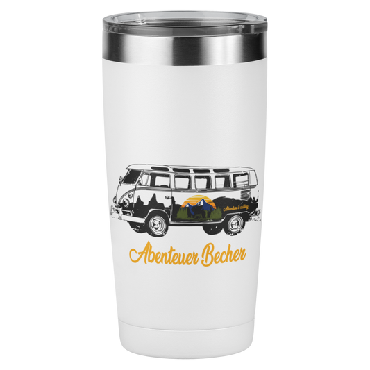 Edelstahl Trinkbecher "Abenteuer Becher" 420 ml Handmade-Lifestyle