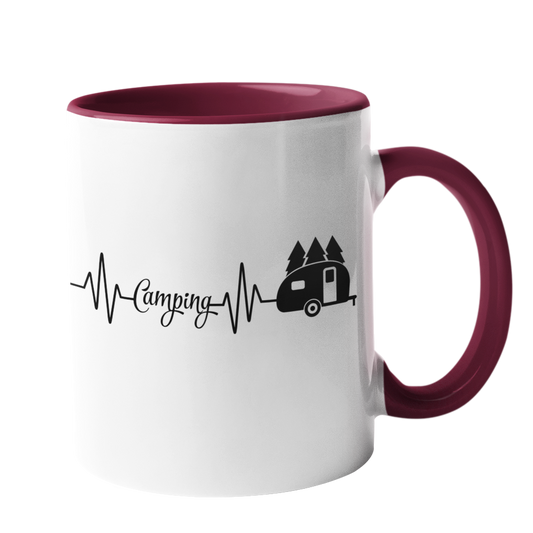 Camping-Tasse "Camping Heartbeat" Handmade-Lifestyle