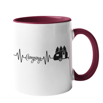 Camping-Tasse "Camping Heartbeat" Handmade-Lifestyle