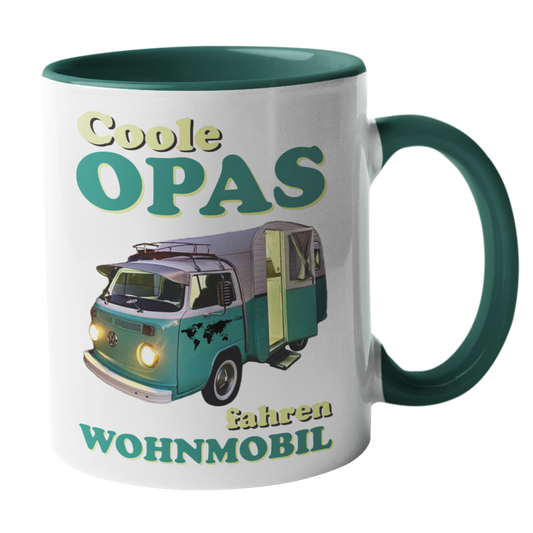 Camping-Tasse "Coole Opas fahren Wohnmobil" Handmade-Lifestyle