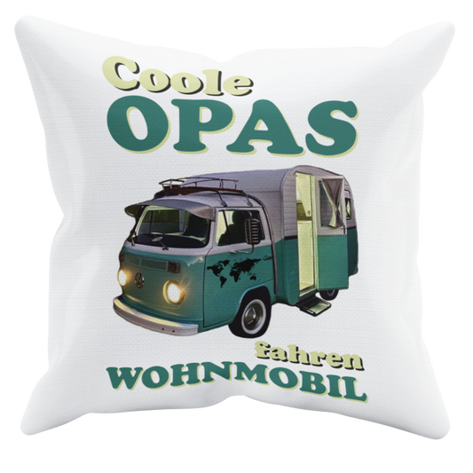 Camping Kissen "Coole Opas" Handmade-Lifestyle