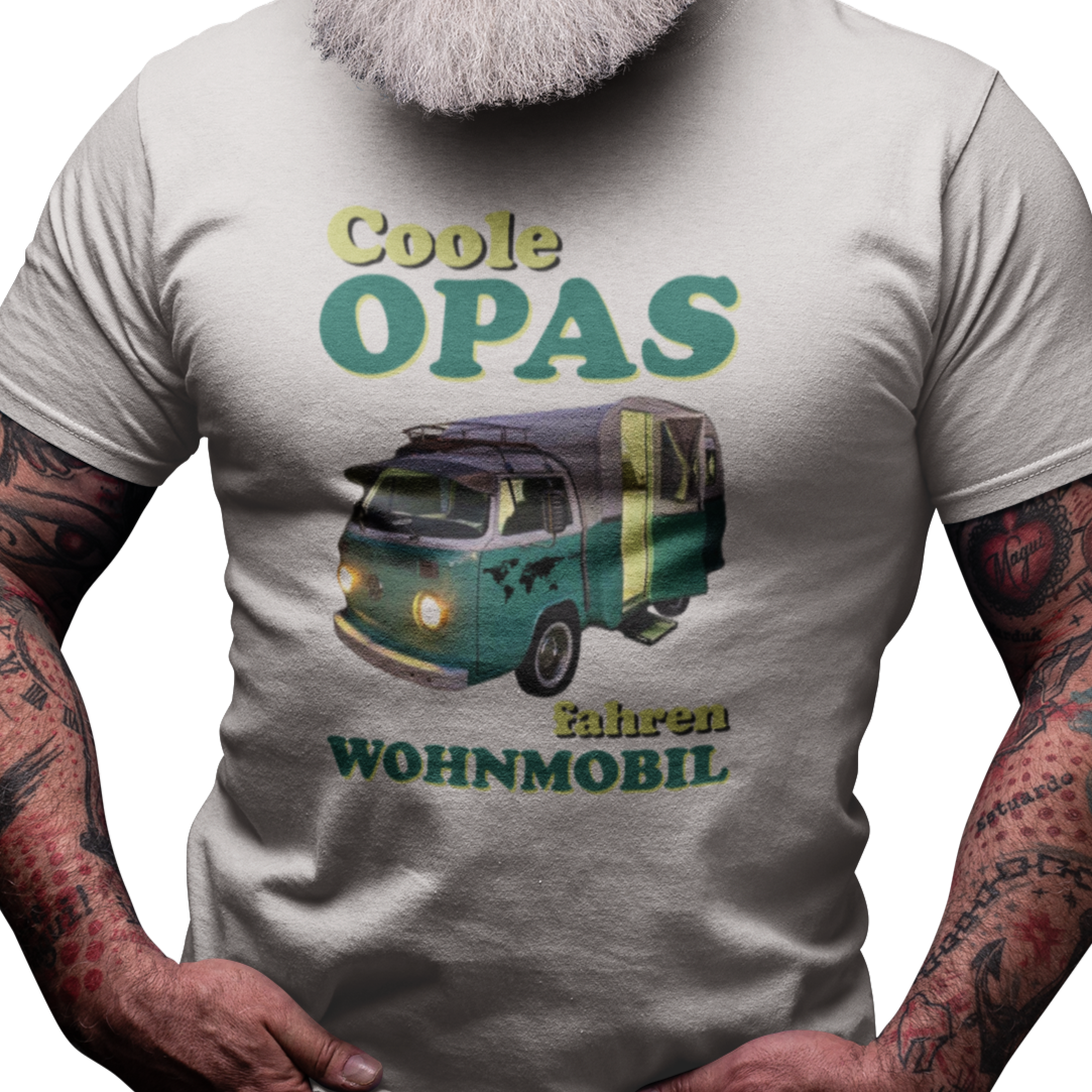 Camping T-Shirt "Coole Opas fahren Wohnmobil" Handmade-Lifestyle