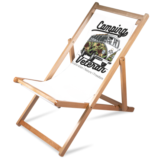 Liegestuhl Camping "Camping Veteran" Handmade-Lifestyle
