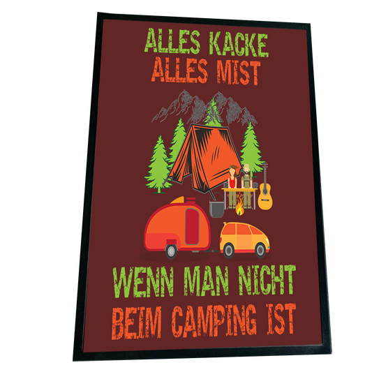 XXL Camping Fußmatte "Alles kacke alles Mist" 60x90 cm Handmade-Lifestyle