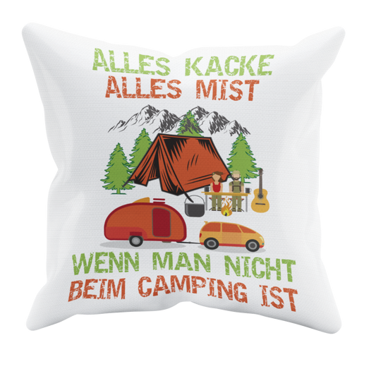 Camping Kissen "Alles kacke alles Mist" 40x40cm Handmade-Lifestyle
