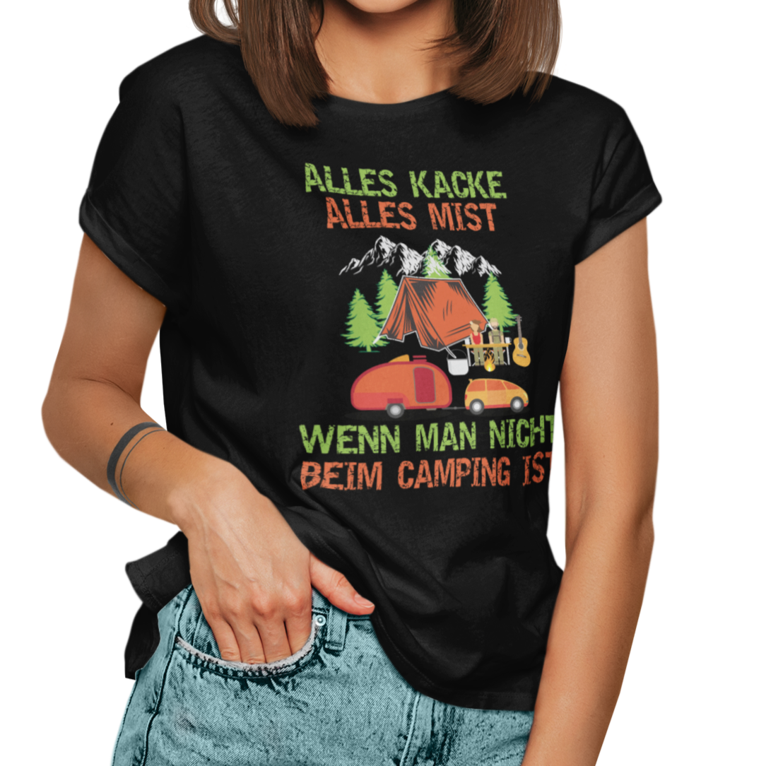 Camping T-Shirt "Alles kacke alles Mist" Handmade-Lifestyle