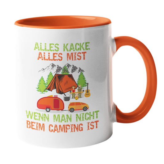 Camping-Tasse "Alles kacke alles Mist" Handmade-Lifestyle