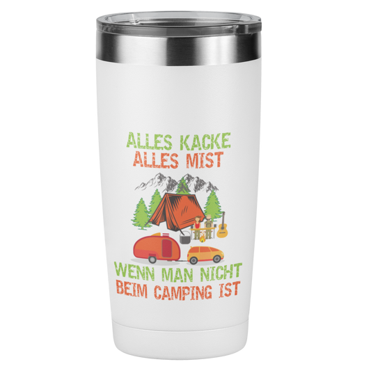Edelstahl Trinkbecher "Alles kacke alles Mist" 420 ml Handmade-Lifestyle