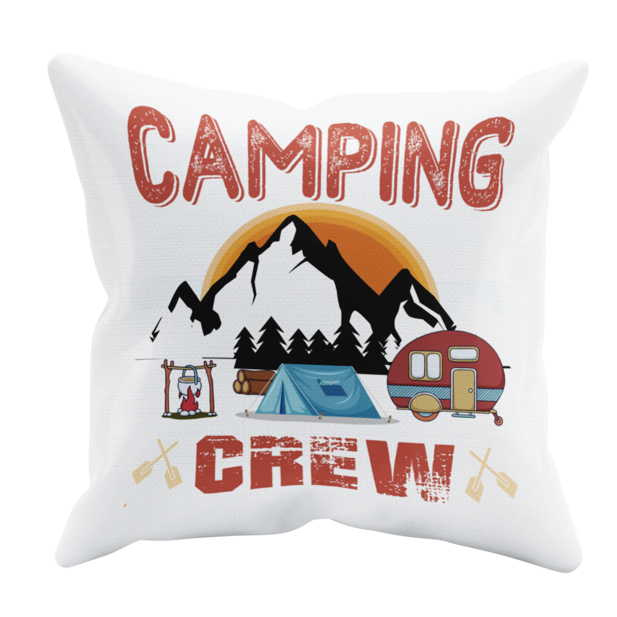 Camping Kissen "Camping Crew" Handmade-Lifestyle