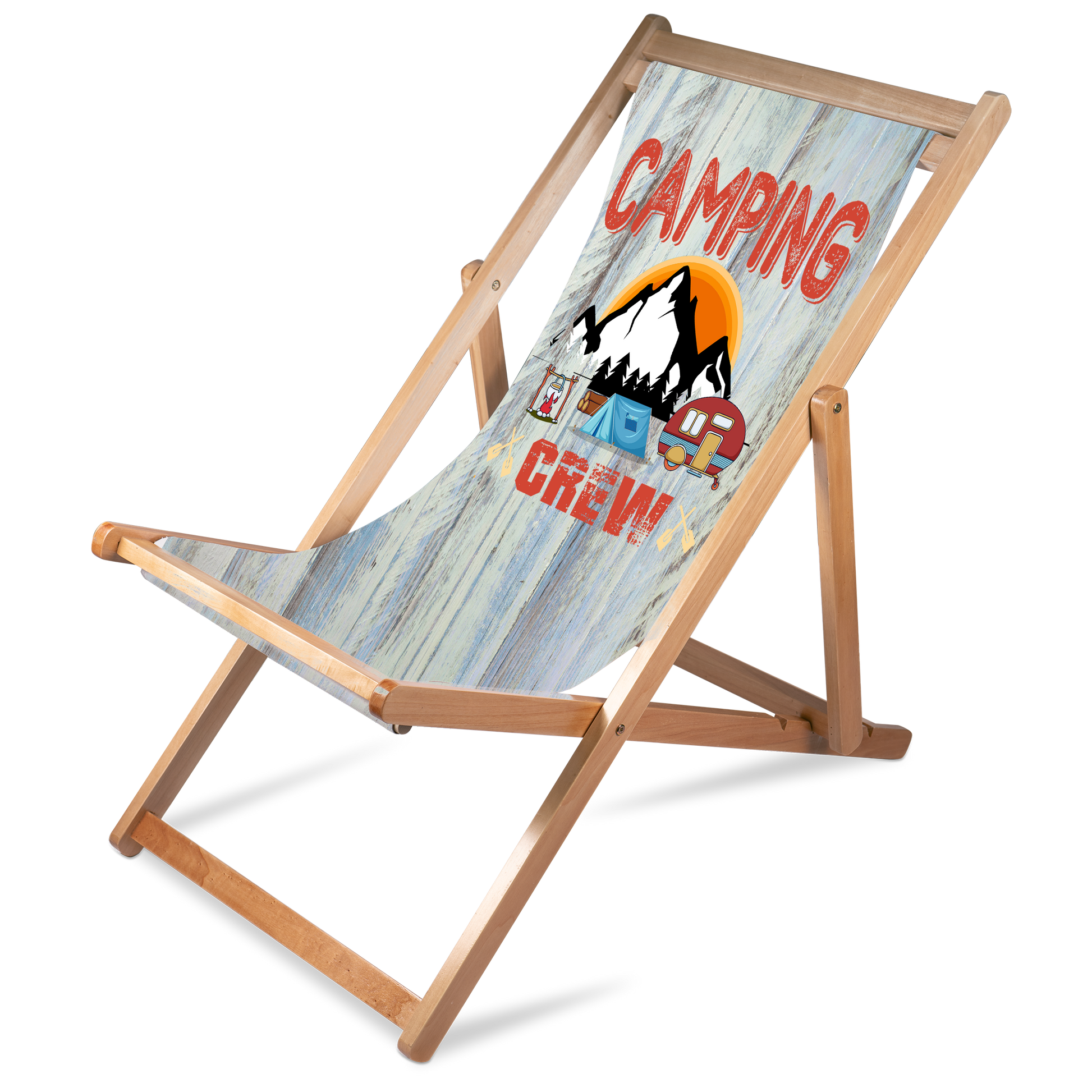 Liegestuhl Camping "Camping Crew" Handmade-Lifestyle
