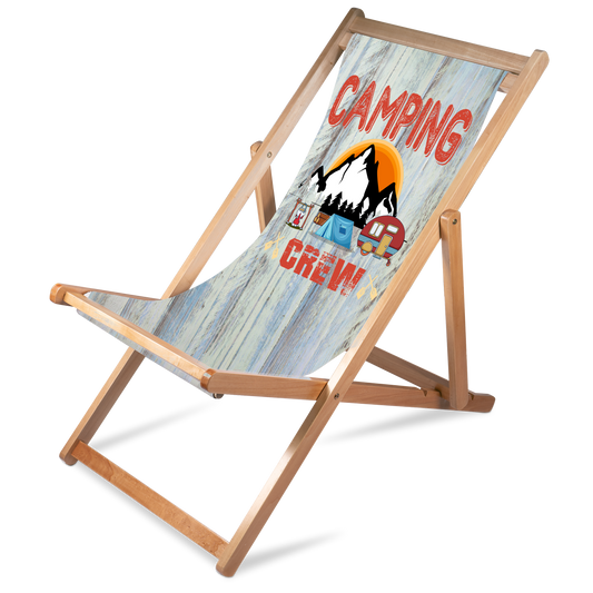 Liegestuhl Camping "Camping Crew" Handmade-Lifestyle