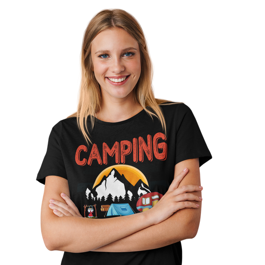 Camping T-Shirt "Camping Crew" Handmade-Lifestyle