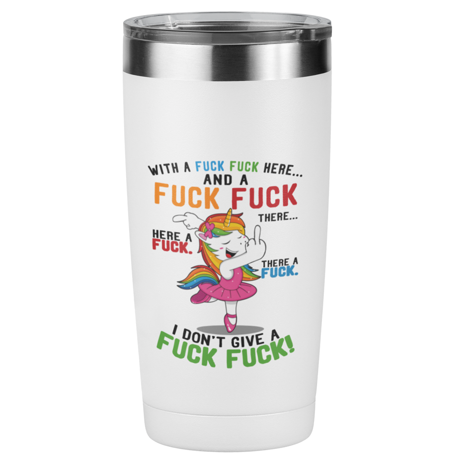 Edelstahl Trinkbecher "FUCK FUCK FUCK" 420 ml Handmade-Lifestyle