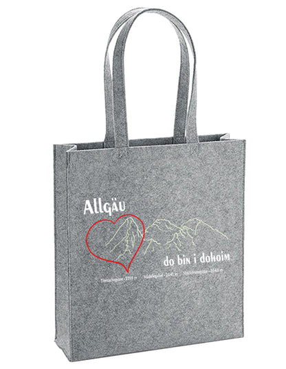 Filz-Tasche "Dohoim" Allgäu Häs