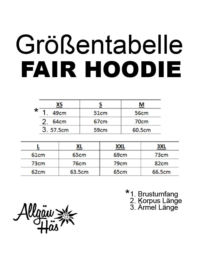 Fair Hoodie "Bergverliebt" Allgäu Häs