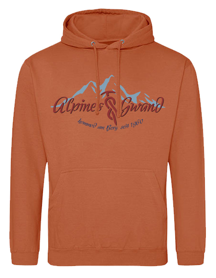 Fair Hoodie "Alpines Gwand - rot|blau" Allgäu Häs