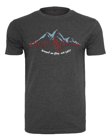 Fair T-Shirt "Alpines Gwand Blau|rot" Allgäu Häs