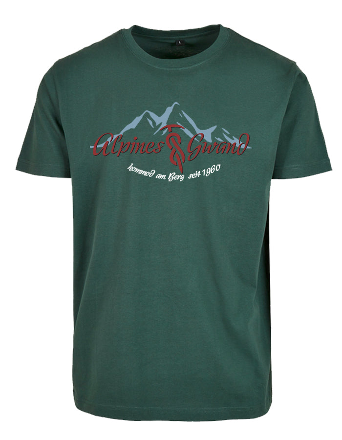 Fair T-Shirt "Alpines Gwand Blau|rot" Allgäu Häs