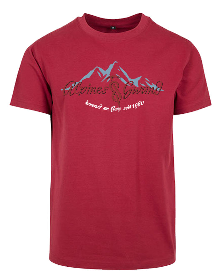 Fair T-Shirt "Alpines Gwand Blau|rot" Allgäu Häs