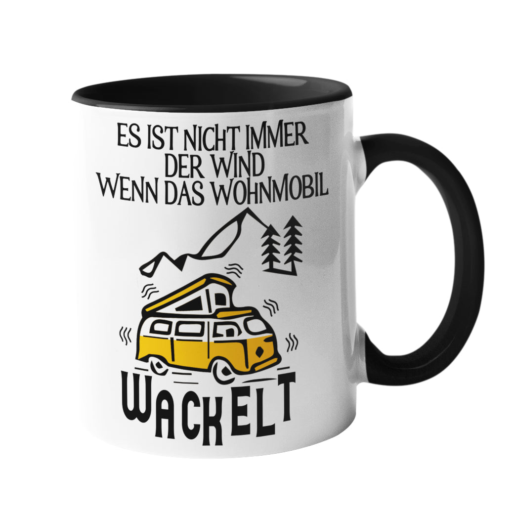 Camping-Tasse "Wohnmobil wackelt" Handmade-Lifestyle