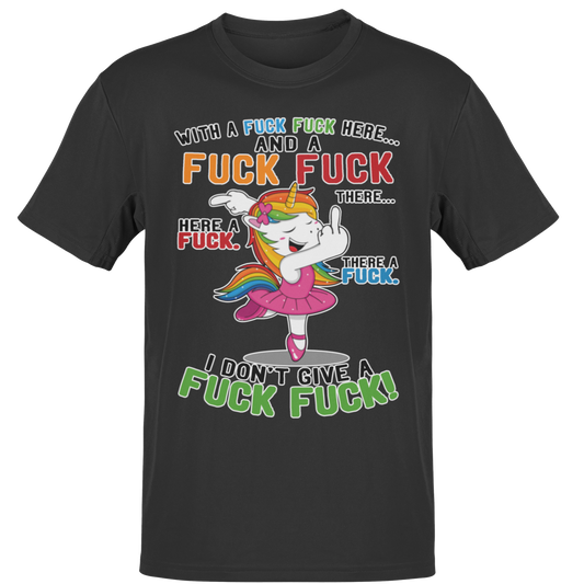 Einhorn T-Shirt "FUCK FUCK FUCK" Handmade-Lifestyle