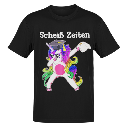 Einhorn T-Shirt "Schei* Zeiten" Handmade-Lifestyle