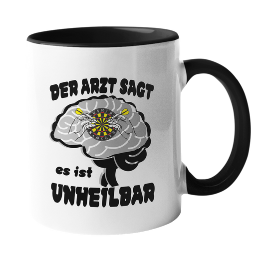Darts Tasse "Unheilbar" Handmade-Lifestyle