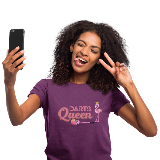 Dart T-Shirt "Dart Queen" Handmade-Lifestyle